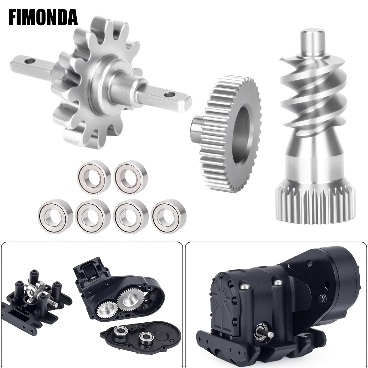 Rc Hobby Racing - Stainless Steel Gearbox Gear Set for