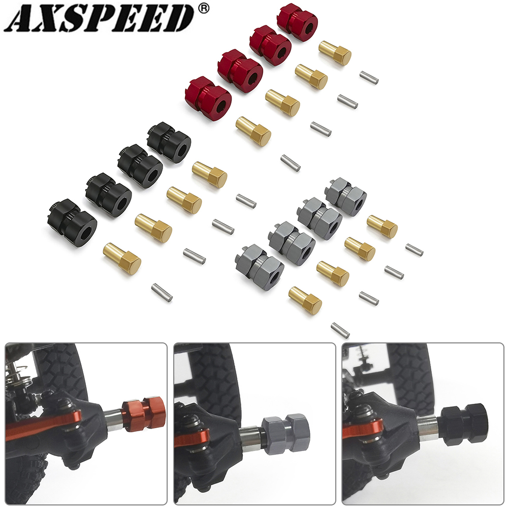 Wheel Hex Adapter - AXSPEED 4PCS Wheel Hex Hub Adapter