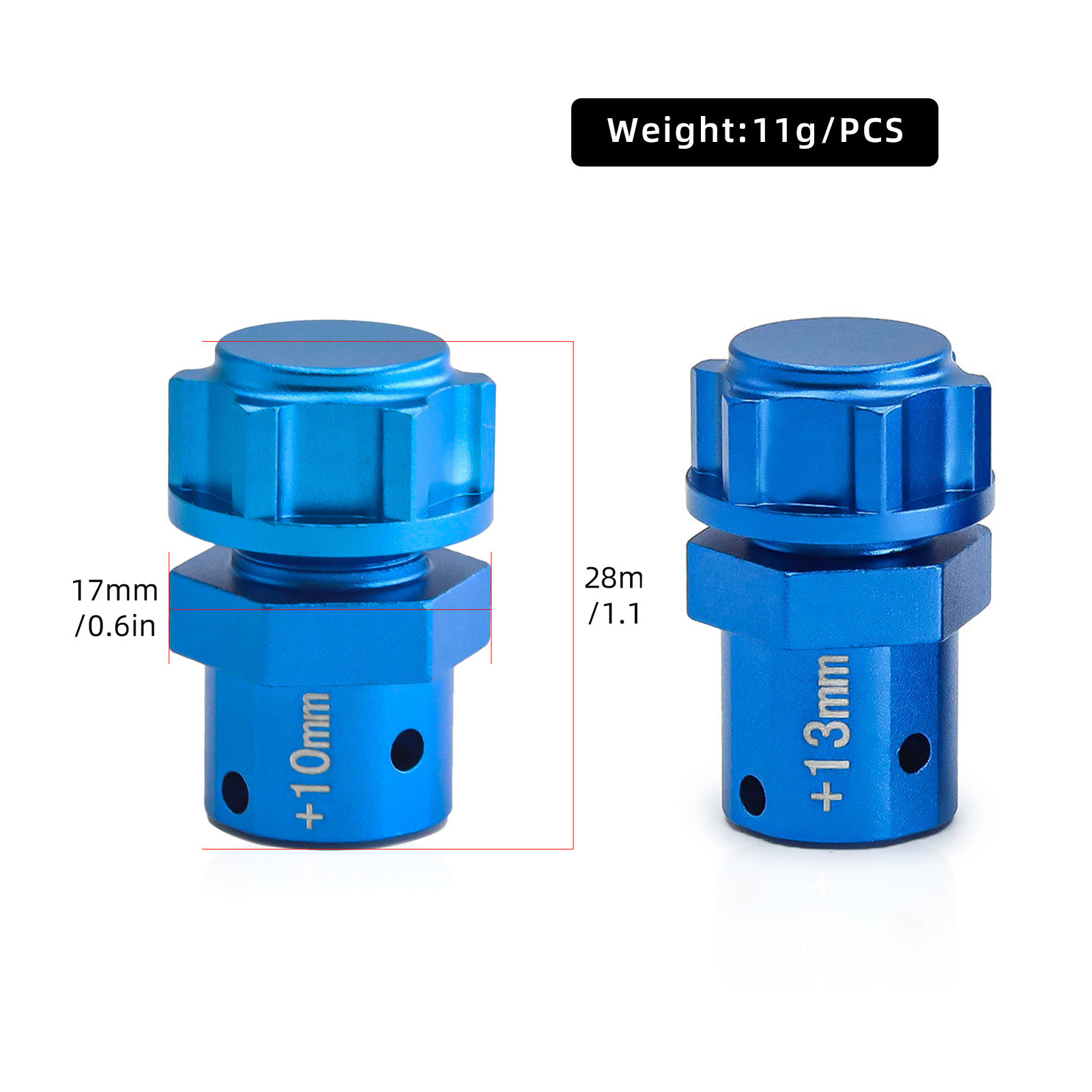 Aluminum 17mm Extended Wheel H – Wheel Hex Adapter Bewertung und Preis