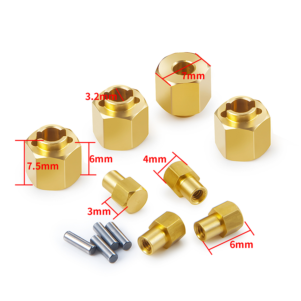 AXSPEED 4PCS Brass Wheel Hex A – Wheel Hex Adapter Bewertung und Preis