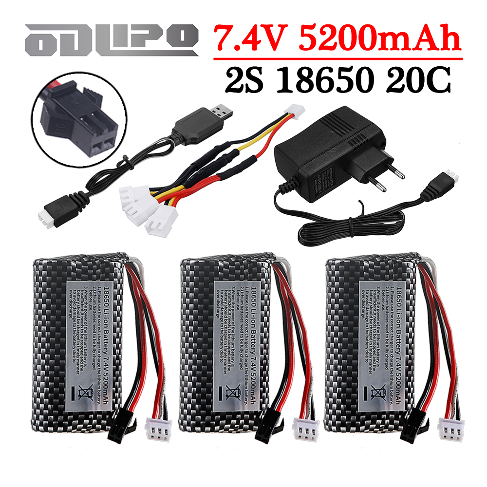 18650 7.4V 5200mAh Li-ion batt – Rc Hobby Vehicles Bewertung und Preis