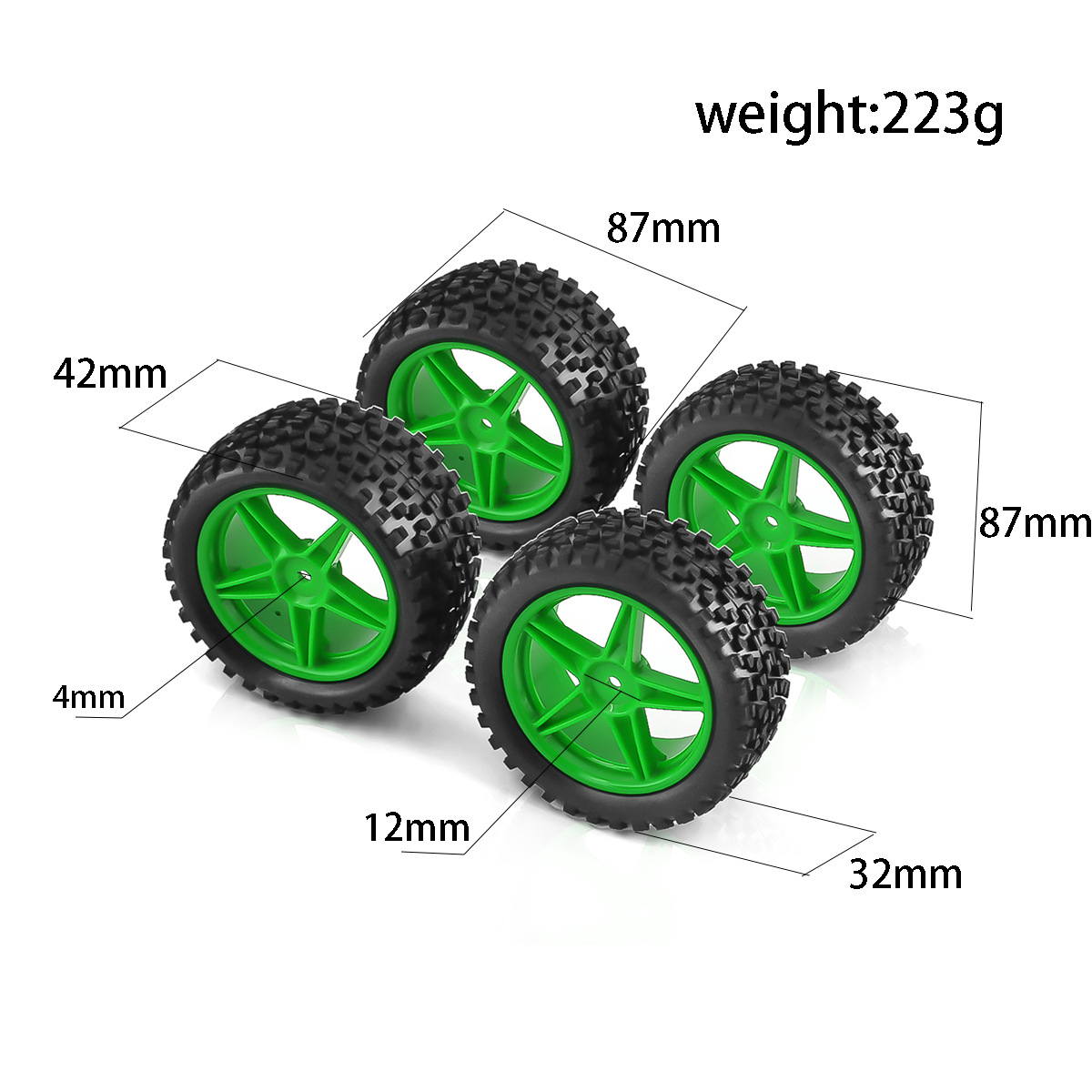 1/10 RC Off Road Tires And Whe – Rc Hobby Dump Truck Bewertung und Preis