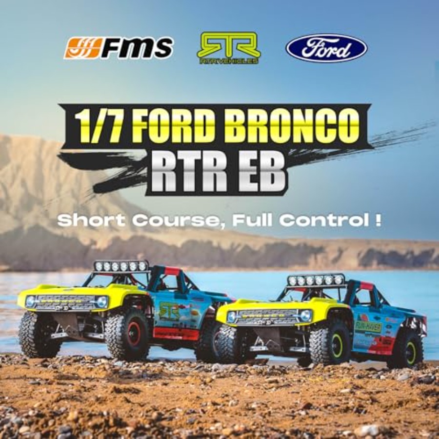 FMS 1/7  Bronco RTR EB RC Shor – Rc Roc Hobby Bewertung und Preis