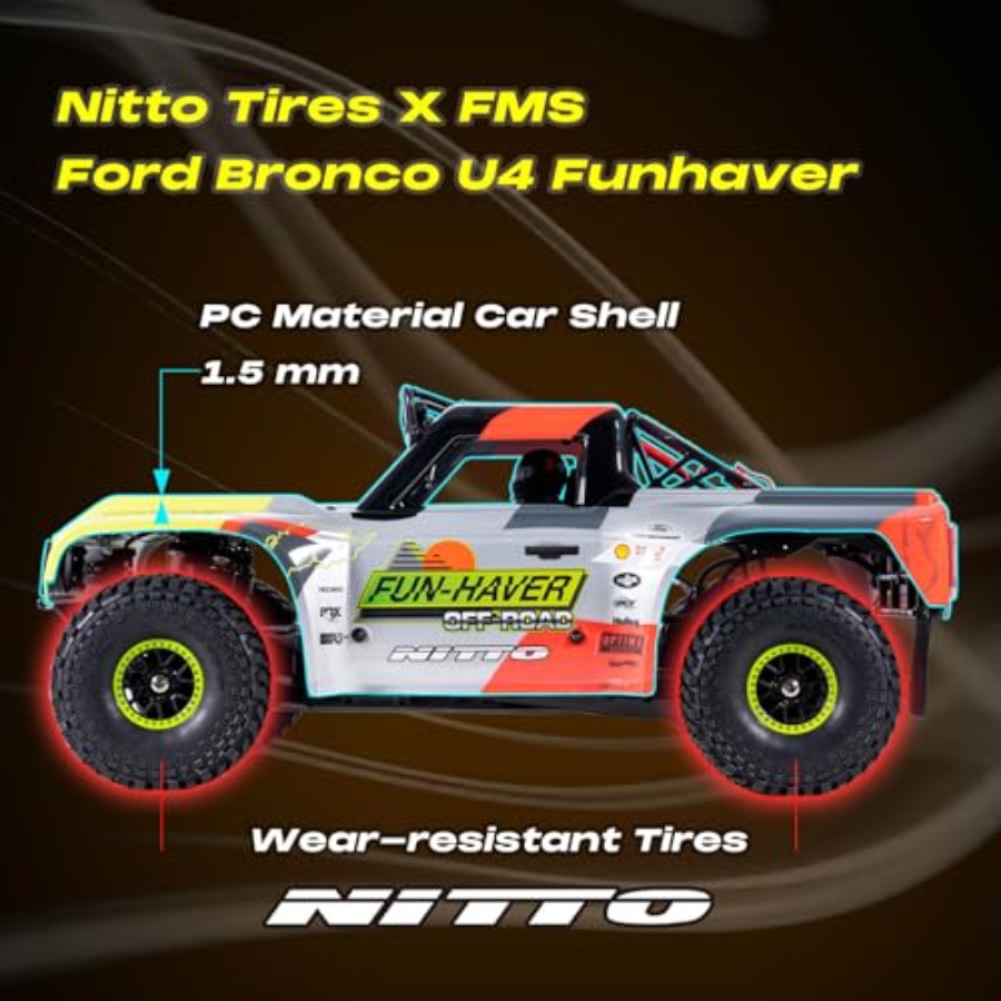 FMS 1/7  Bronco RTR EB RC Shor – Rc Roc Hobby Bewertung und Preis