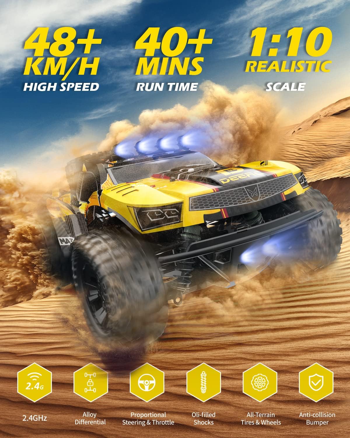 DEERC 9201E 1:10 Large Remote  – Rc Hobby Light Bewertung und Preis