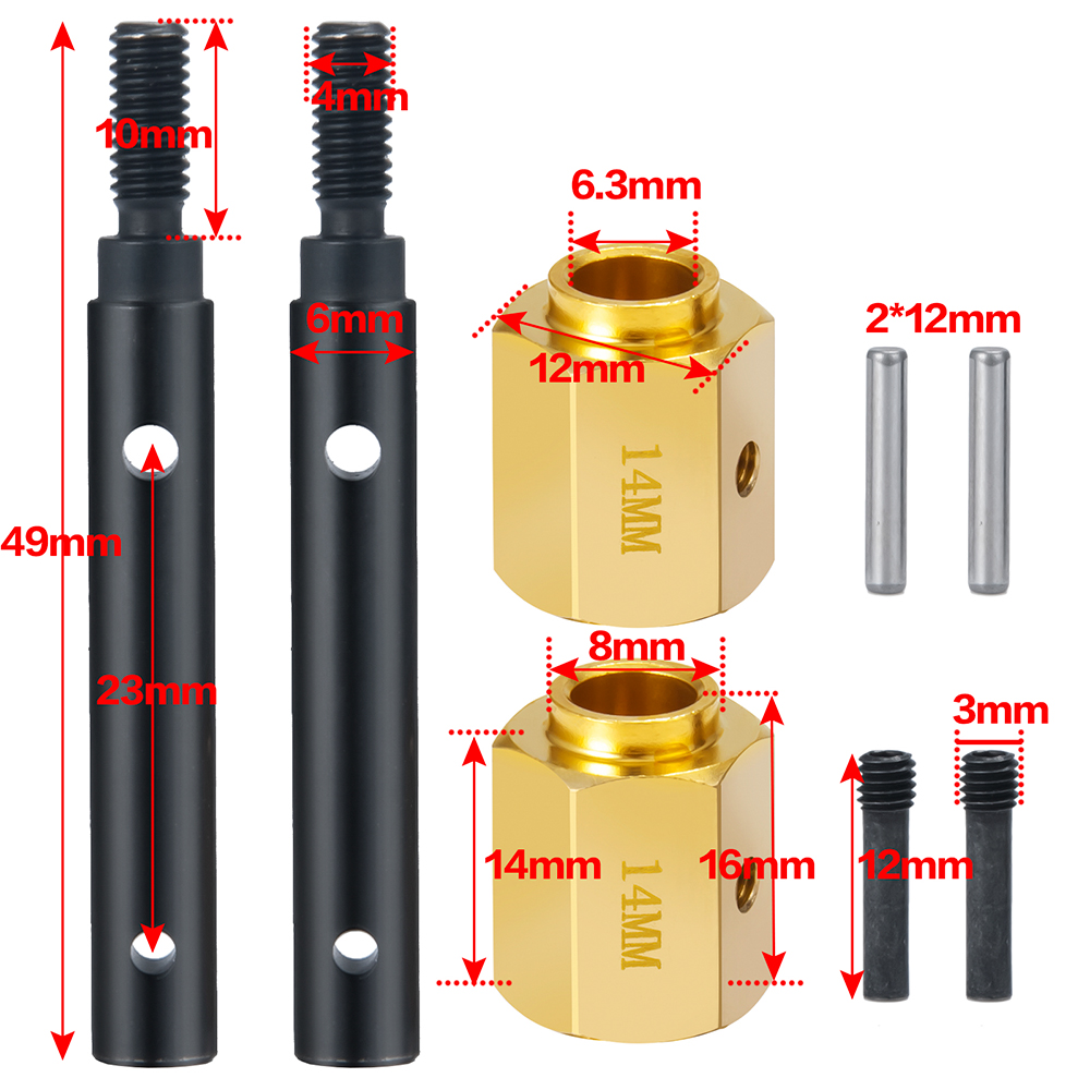 AXSPEED Metal Portal Stub Axle – Wheel Hex Adapter Bewertung und Preis