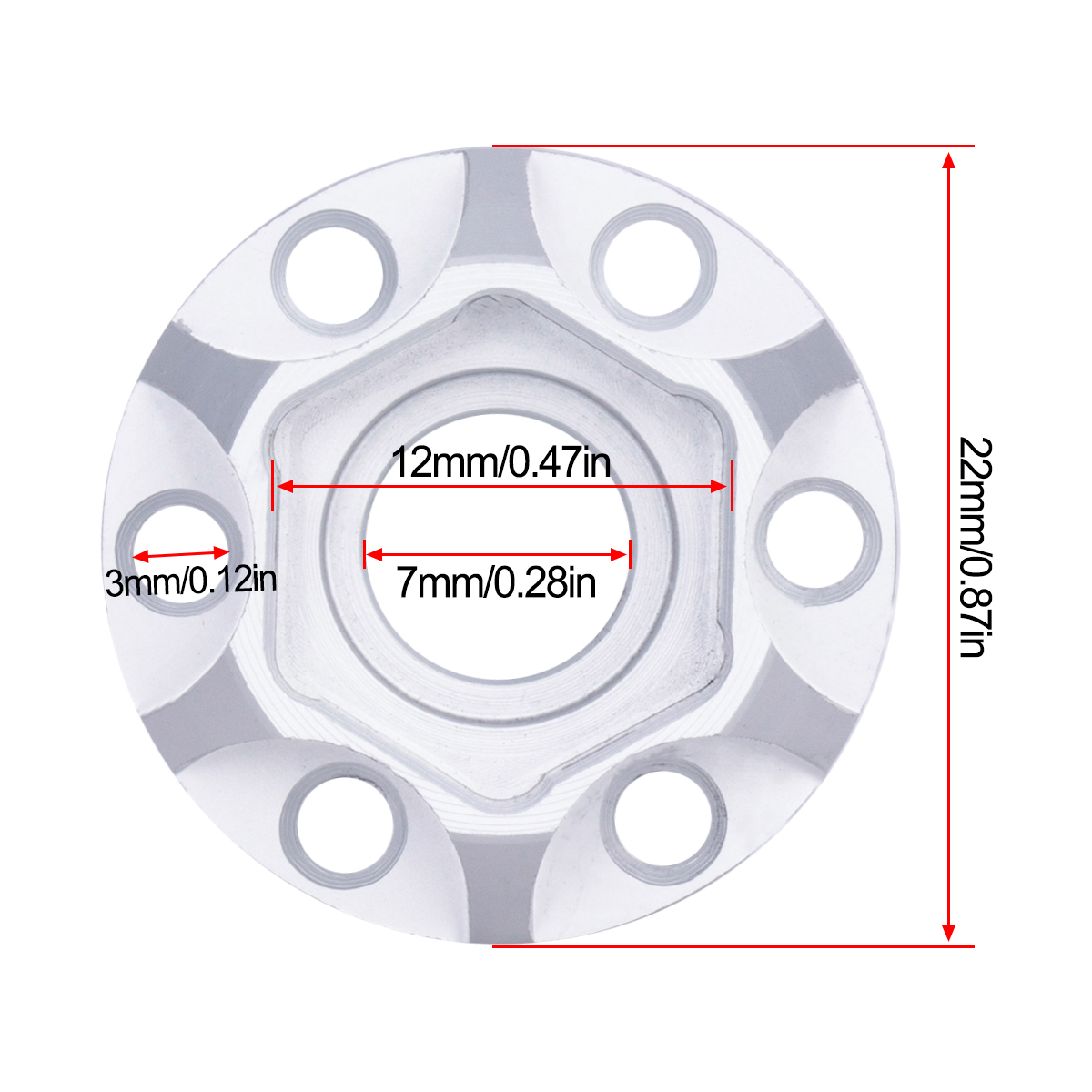 Aluminum Wheel Hex Hub 6/9/12/ – Wheel Hex Adapter Bewertung und Preis